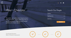 Desktop Screenshot of millerchevalier.com