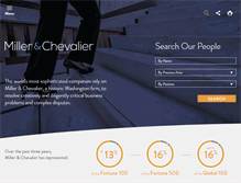 Tablet Screenshot of millerchevalier.com